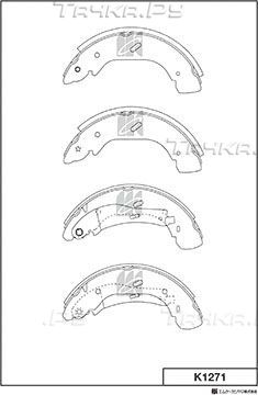 Тормозные колодки MK Kashiyama. Артикул K1271