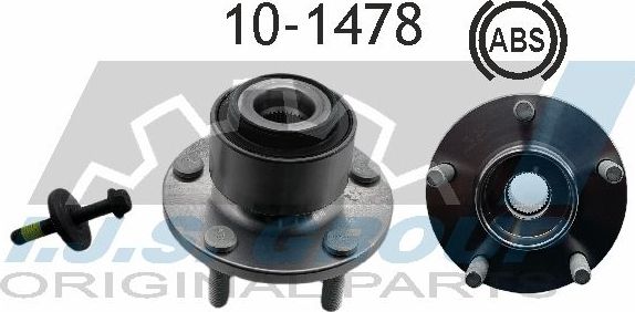 Ступичный подшипник (комплект) IJS Group. Артикул 10-1478