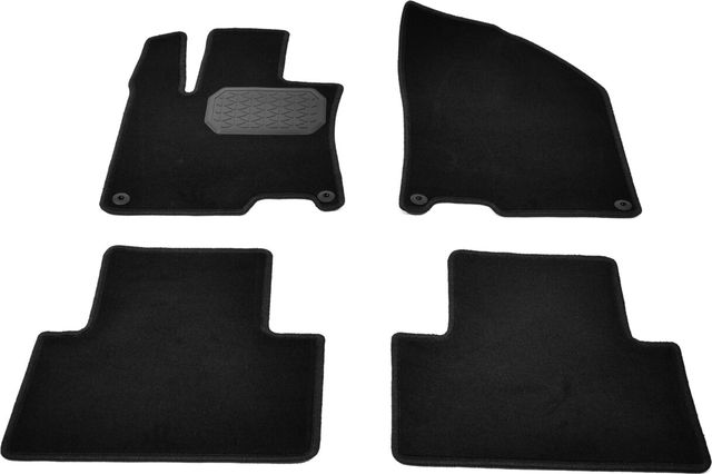 Коврики текстильные Норпласт в салон Geely Coolray 2019-2026 ЧЕРНЫЕ. Артикул NPA10-VTe240-570