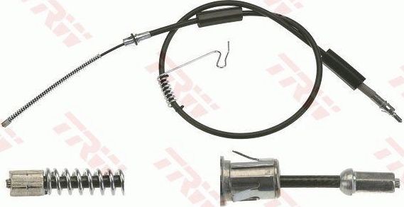 Трос ручника (тросик ручного тормоза) TRW задний левый для Ford Transit VI 2000-2006. Артикул GCH109