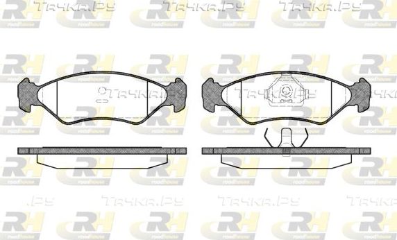 Тормозные колодки RoadHouse передние для Ford Fiesta II 1989-1995. Артикул 2285.10
