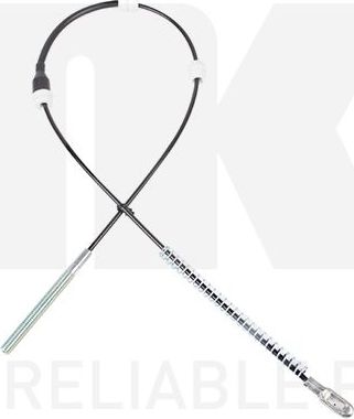 Трос ручника (тросик ручного тормоза) NK задний левый для Opel Ascona C 1981-1988. Артикул 903673