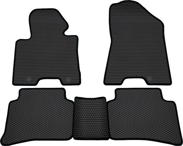 Коврики Rezkon EVA Соты для салона Hyundai Tucson III 2015-2018 Черный кант. Артикул 9120060201