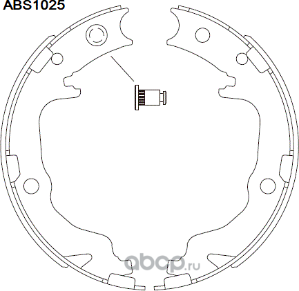 Колодки  торм. барабан (Allied Nippon). Артикул ABS1025