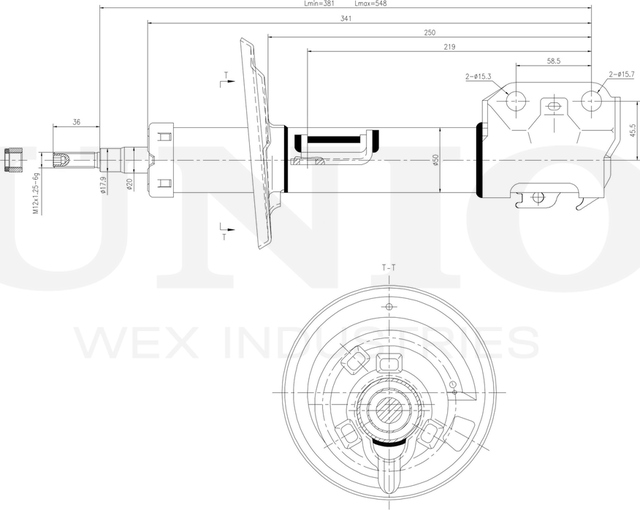 Амортизатор подвески (Unio). Артикул SAB-10302