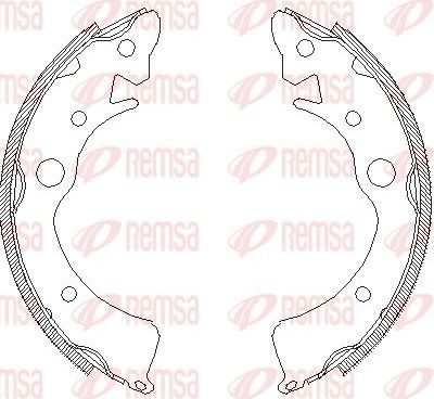 Тормозные колодки Remsa. Артикул 4096.00