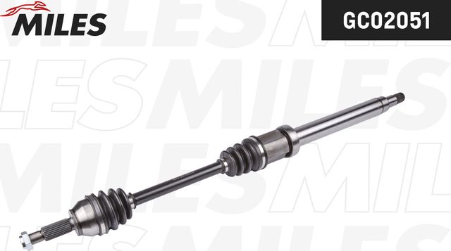 Полуось (привод в сборе, приводной вал) Miles правая для Ford Fusion I 2002-2012. Артикул GC02051