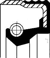 Сальник ступицы Corteco (FPM (Fluor-Kautschuk)). Артикул 01033415B