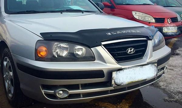 Дефлектор VT52 для капота Hyundai Elantra III (2008- сборка ТАГАЗ) 2003-2010. Артикул HYD03VT