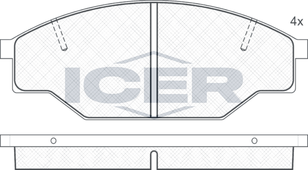 Тормозные колодки Icer. Артикул 140614