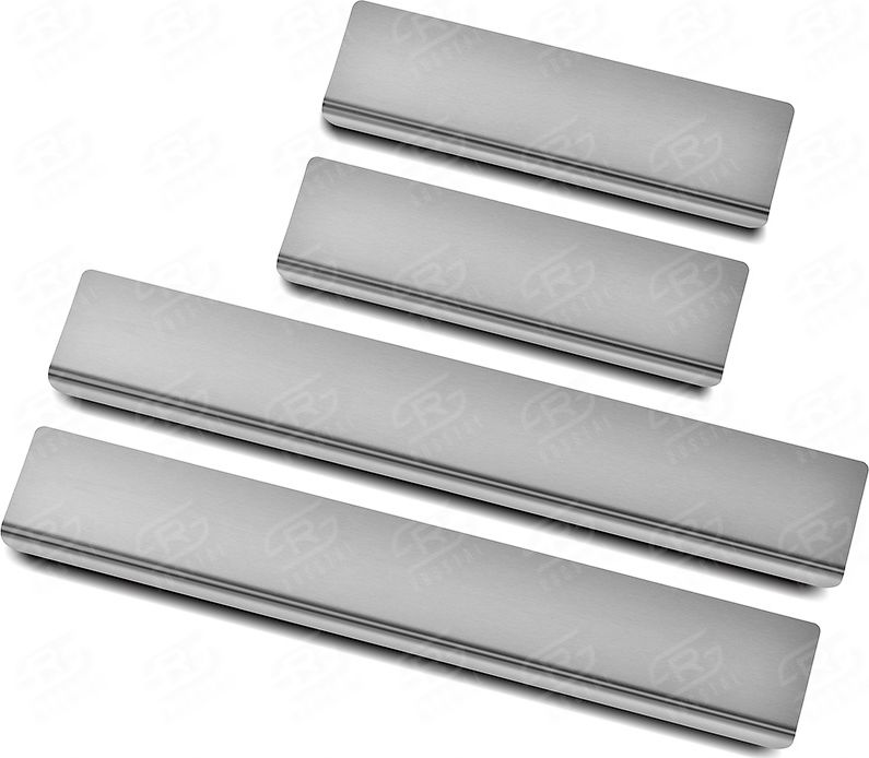 Накладки RusStal на пороги (лист нерж. шлифованный) для Mazda CX-5 I 2012-2017. Артикул MZDCX512-02