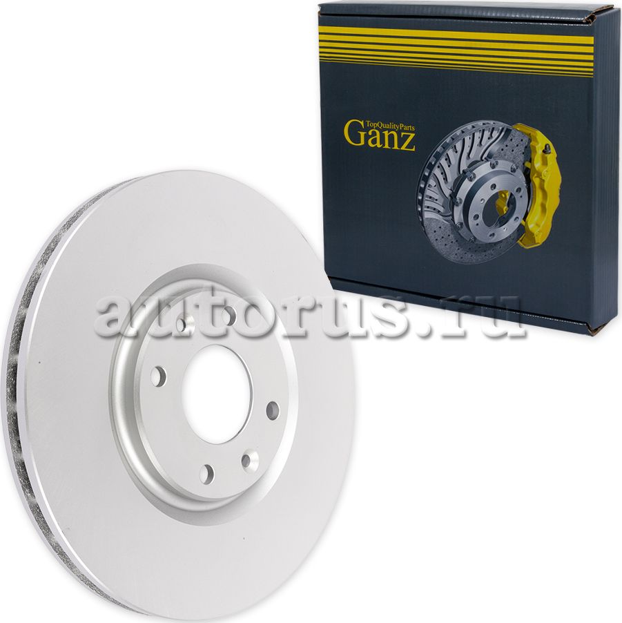 Диск тормозной передний с покрытием (Ganz). Артикул GIJ06177