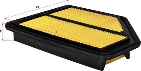 Воздушный фильтр Sakura для Honda CR-V II 2005-2006. Артикул A-1659