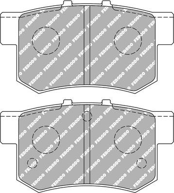 Тормозные колодки FERODO RACING DS2500. Артикул FCP956H