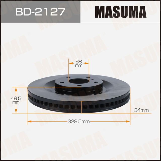 Диск тормозной MASUMA, front INFINITI Q50 17. Артикул BD2127