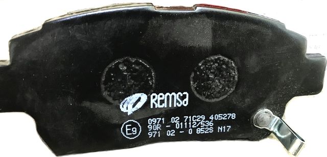 Тормозные колодки Remsa передние для Great Wall Cowry (V80) 2007-2010. Артикул 0971.02