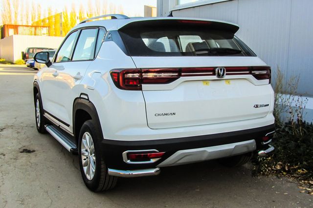 Защита Slitkoff задняя уголки D57 для Changan CS35 Plus 2019-2026. Артикул CHANCS35P-009