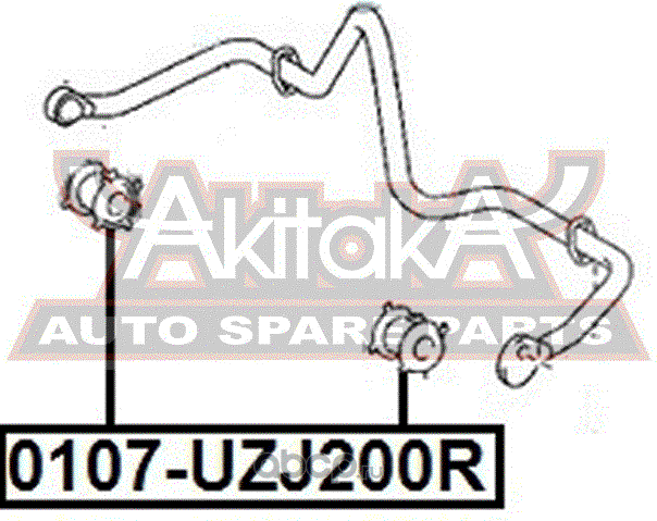 Втулка стабилизатора Asva. Артикул 0107-UZJ200R