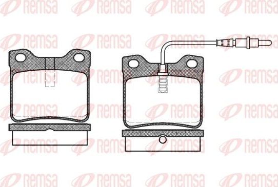 Тормозные колодки Remsa. Артикул 0321.02