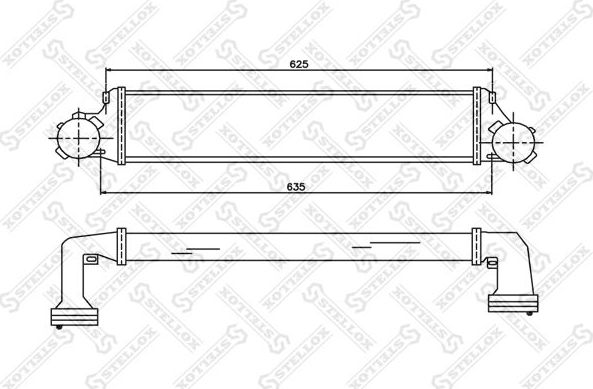 Интеркулер Stellox для BMW X3 I (E83) 2004-2010. Артикул 10-40115-SX