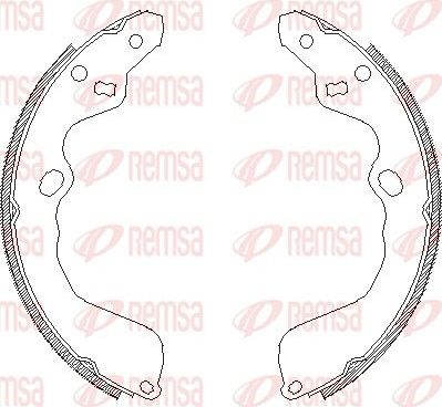 Тормозные колодки Remsa. Артикул 4153.00