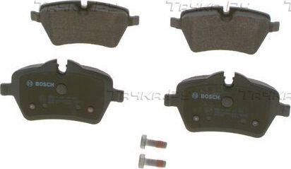 Тормозные колодки Bosch (Low-Metallic) передние для MINI Cabrio I (R52) 2004-2007. Артикул 0 986 494 168