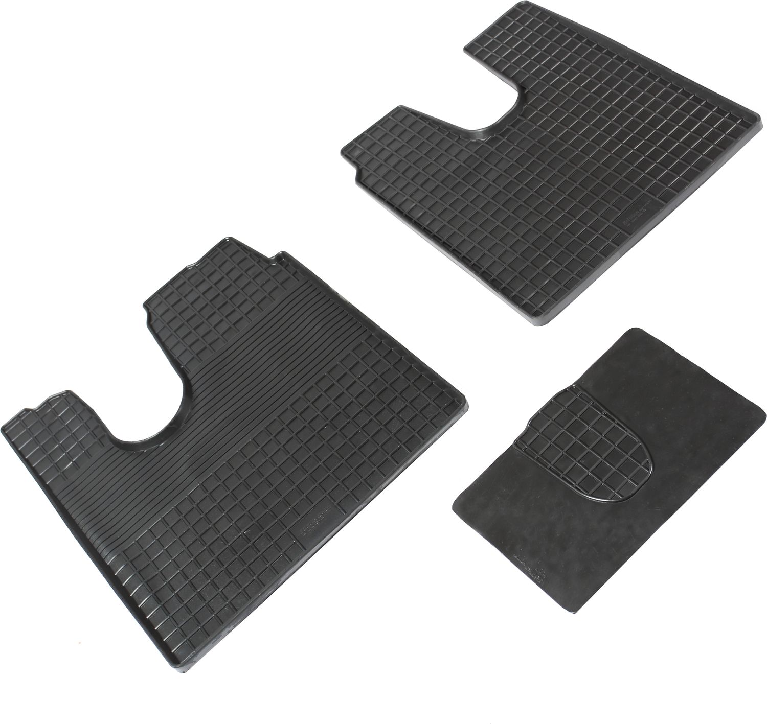 Коврики резиновые Seintex с узором сетка для салона MAN TGL 2000-2026. Артикул 00737