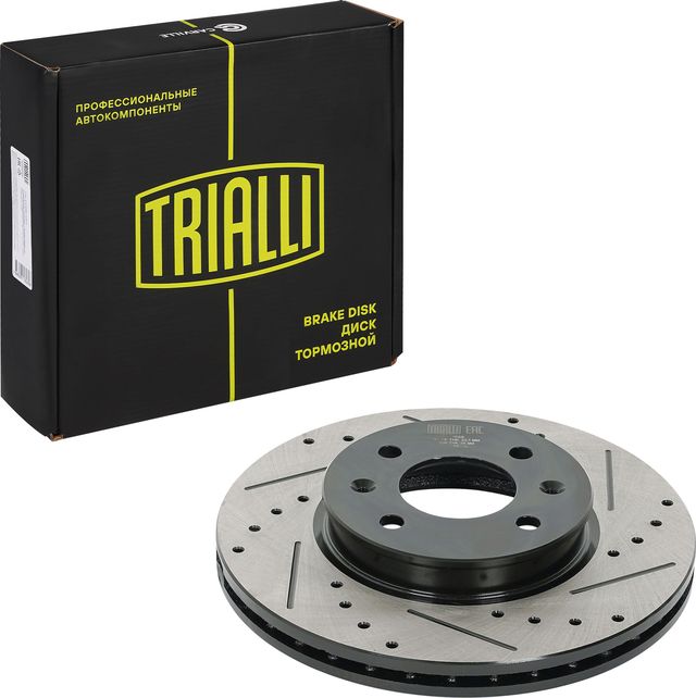 Диск тормозной HYUNDAI/KIA ACCENT III/VERNA/RIO II 05- перед. (Trialli). Артикул DF103S