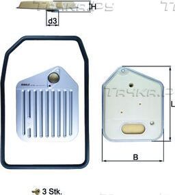 Фильтр АКПП Mahle для BMW 7 II (E32) 1985-1994. Артикул HX 163KIT