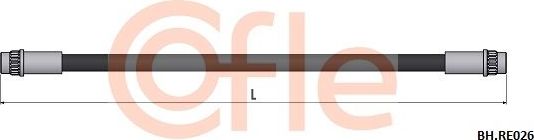Тормозной шланг Cofle. Артикул 92.BH.RE026