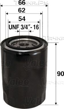 Масляный фильтр Valeo для Nissan Vanette I 1983-1986. Артикул 586049