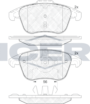 Тормозные колодки Icer. Артикул 181866