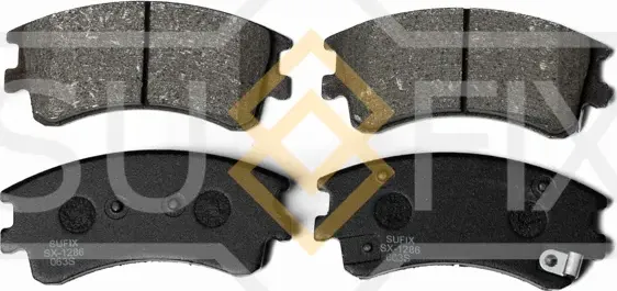 Колодки тормозные дисковые | перед прав/лев | (Sufix). Артикул SX-1286