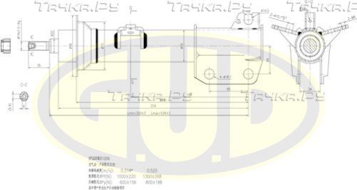 Амортизатор G.U.D.. Артикул GSA334821