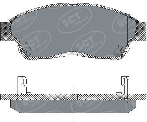 Тормозные колодки SCT-Germany. Артикул SP 134 PR