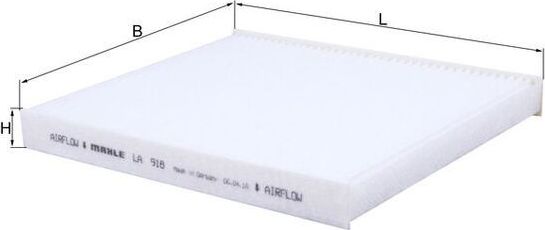 Салонный фильтр Mahle. Артикул LA 918