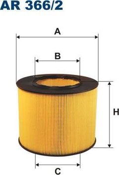 Воздушный фильтр Filtron. Артикул AR 366/2