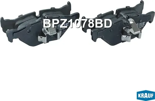 Колодки тормозные дисковые (Krauf). Артикул BPZ1078BD