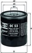 Масляный фильтр Mahle. Артикул OC 52