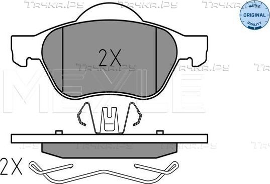 Тормозные колодки Meyle Original передние для Renault Laguna III 2007-2015. Артикул 025 245 3518