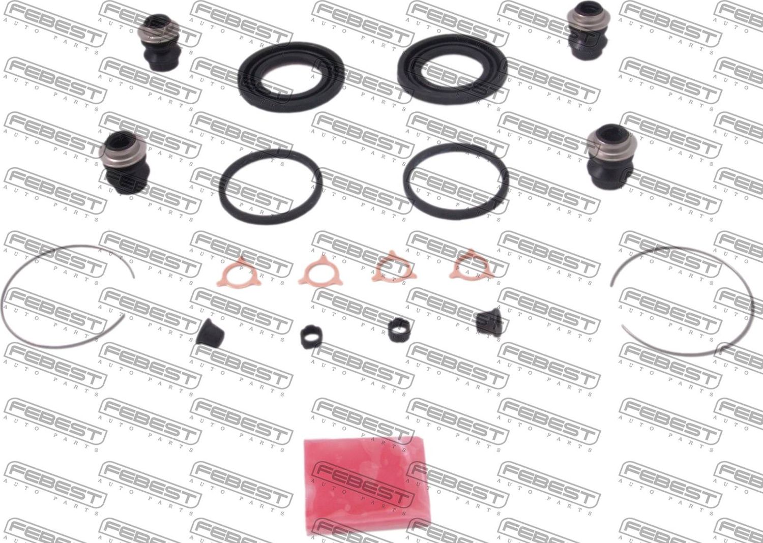 Ремкомплект тормозного суппорта Febest. Артикул 0175-GX90R