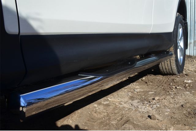 Защита порогов RusStal труба d76 с накладкой (вариант 3) для Toyota RAV4 IV 2013-2015. Артикул TR4T-0012843