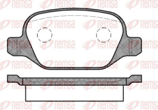 Тормозные колодки Remsa. Артикул 0727.10