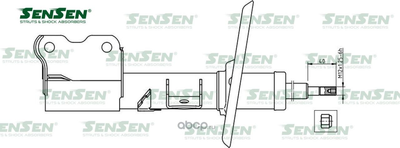 АМОРТ. ПЕРЕД. ЛЕВ. ГАЗ NISSAN MURANO (Sensen). Артикул 42141692