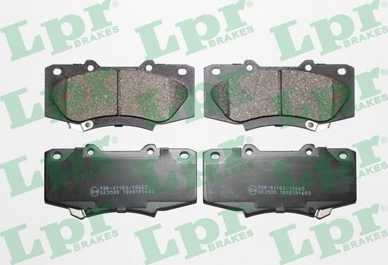 Тормозные колодки LPR. Артикул 05P1682
