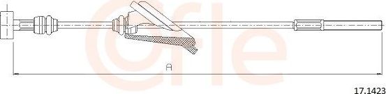 Трос ручника (тросик ручного тормоза) Cofle. Артикул 17.1423