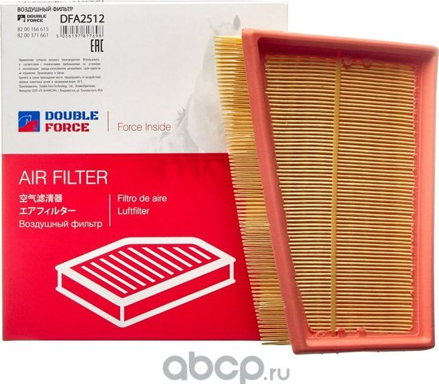 Фильтр воздушный DOUBLEFORCE (Double Force). Артикул DFA2512
