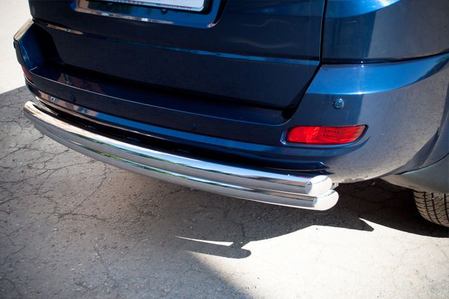 Защита RusStal заднего бампера d63/63 (дуга) для Great Wall Hover H5 2011-2016. Артикул GH5Z-000572