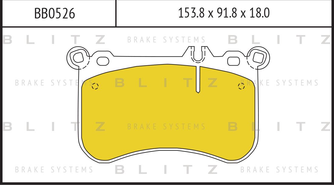 Колодки тормозные MB W212/W221/W222 11- перед. (Blitz). Артикул BB0526