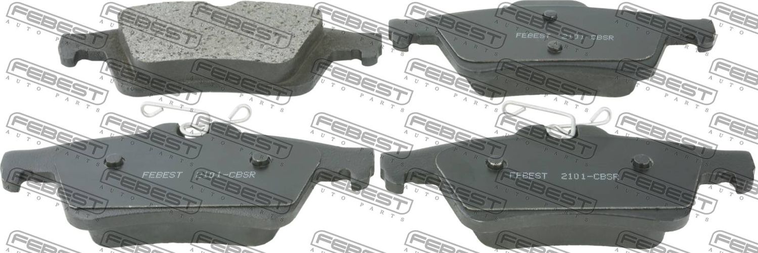 Тормозные колодки Febest задние для Volvo S40 II 2004-2010. Артикул 2101-CBSR